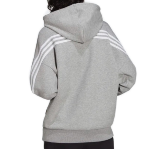 Adidas 3 Stripes Pullover Hoodie NEW - Picture 2 of 8
